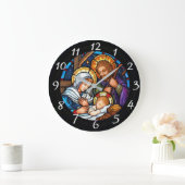 Grande Horloge Ronde Nativité (Maison)