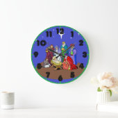 Grande Horloge Ronde Nativity Christmas Clock with Numbers (Maison)