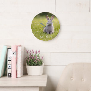Grande Horloge Ronde Nature écoute : Lapin