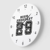 Grande Horloge Ronde Né le 29 février (Angle)