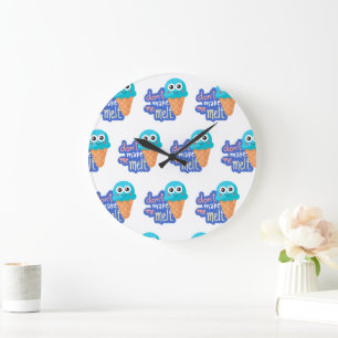 Grande Horloge Ronde ne me fais pas fondre la glace