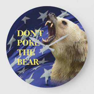 Grande Horloge Ronde Ne pas prendre l’ours