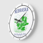 Grande Horloge Ronde Nebraska Cornhusker State Farm (Angle)