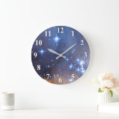 Grande Horloge Ronde Nebula Stars Galaxy (Maison)