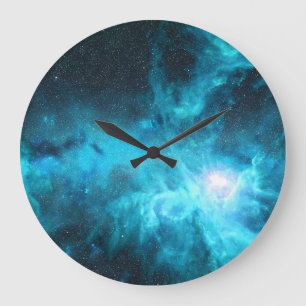 Grande Horloge Ronde nébuleuse orientale, lumière bleue, astronomie.
