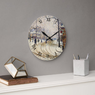 Grande Horloge Ronde Neige, Boulevard de Clichy, Paris de Paul Signac