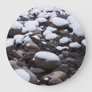 Grande Horloge Ronde Neige Et Rochers, Parc National Mt. Rainier