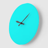 Grande Horloge Ronde Neon Aqua (Angle)