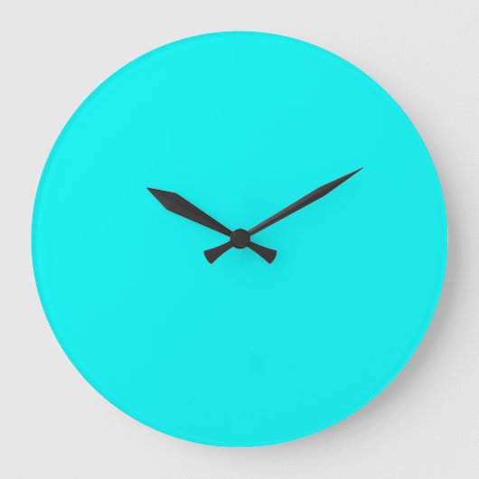 Grande Horloge Ronde Neon Aqua (Recto)