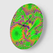 Grande Horloge Ronde Neon Dichroic Psychedelic (Angle)