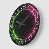 Grande Horloge Ronde Neon Wall Clock (Angle)