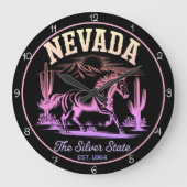 Grande Horloge Ronde Nevada Silver State Horse (Recto)