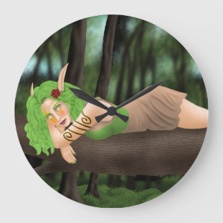 Grande Horloge Ronde Nightelf child in the woods