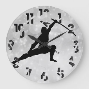 Grande Horloge Ronde Ninja