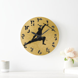 Grande Horloge Ronde Ninja