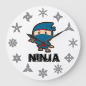 Grande Horloge Ronde Ninja Boy (Recto)