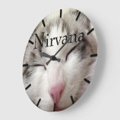Grande Horloge Ronde Nirvana Cat (Angle)