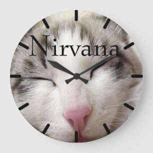 Grande Horloge Ronde Nirvana Cat