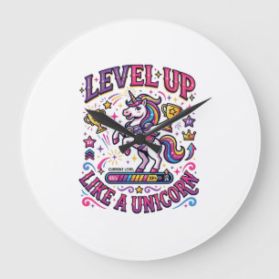 Grande Horloge Ronde Niveau de licorne monte comme une licorne publicit