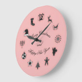 Grande Horloge Ronde Noël  (Angle)