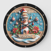 Grande Horloge Ronde Noël du phare (Recto)