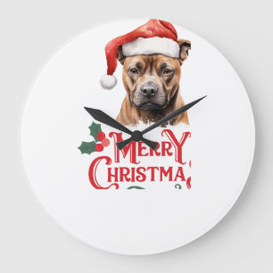 Grande Horloge Ronde Noël Sussex Spaniel