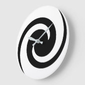 Grande Horloge Ronde Noir cool (Angle)