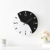 Grande Horloge Ronde Noir et blanc (Maison)