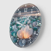 Grande Horloge Ronde Nom de famille Année de création Sea Glass Beach (Angle)