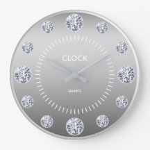 Nom personnalisé de numérotation diamant argent