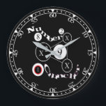 Grande Horloge Ronde Nombre de coureurs<br><div class="desc">Représentation amusante de la puissance mathématique de calcul des nombres et des résultats que l'on peut obtenir. Le pouvoir d'un nombre écrasant l'éducation.</div>