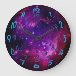 Grande Horloge Ronde Nombres de trou de ver de galaxie/nébuleuse