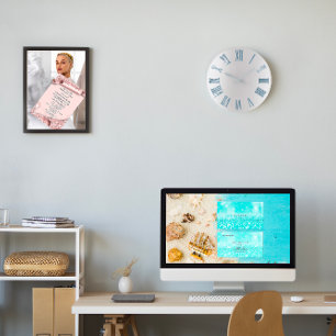 Grande Horloge Ronde Nombres romains argentés métalliques de gris ble