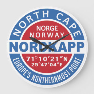 Grande Horloge Ronde NORDKAPP wall clock
