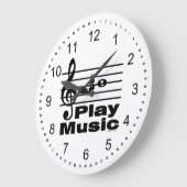 Grande Horloge Ronde Notation musicale B dièse (Angle)