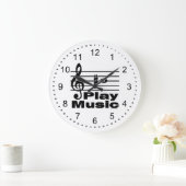 Grande Horloge Ronde Notation musicale B dièse (Maison)