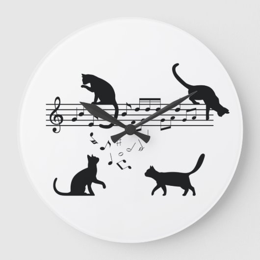 Grande Horloge Ronde Notes de Cats (Recto)