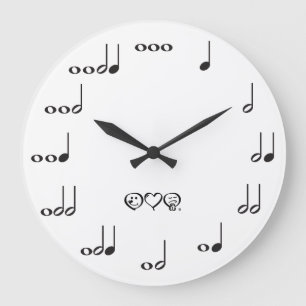 Grande Horloge Ronde Notes de Musicical
