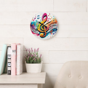 Grande Horloge Ronde Notes de musique