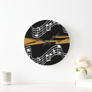 Grande Horloge Ronde Notes musicales