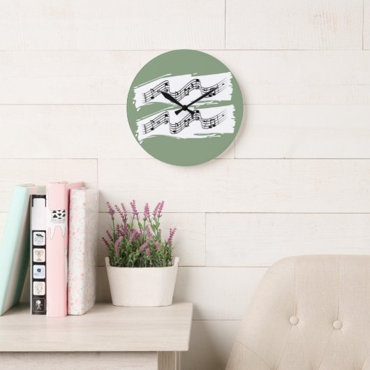 Grande Horloge Ronde Notes musicales (Salle de lecture)