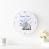 Grande Horloge Ronde Nourriture des éléphants pour bébés de Keepsaké (Maison)
