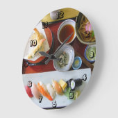 Grande Horloge Ronde Nourriture japonaise (Angle)