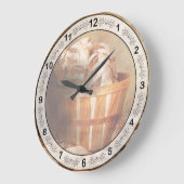 Grande Horloge Ronde Nourriture - Pain - Votre pain quotidien (Angle)