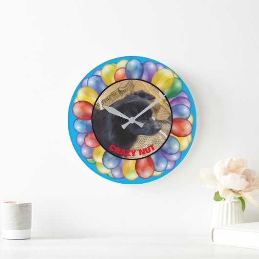 GRANDE HORLOGE RONDE NUAGE CRAZY (Maison)