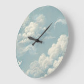 Grande Horloge Ronde Nuages éthérés (Angle)