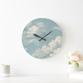 Grande Horloge Ronde Nuages éthérés (Maison)