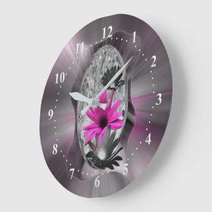 Grande Horloge Ronde Nuances de pourpre
