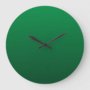 Grande Horloge Ronde Nuances de vert forêt
