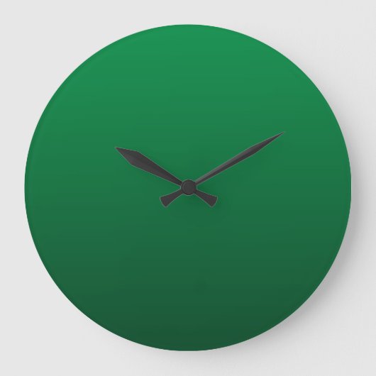 Grande Horloge Ronde Nuances de vert forêt (Recto)